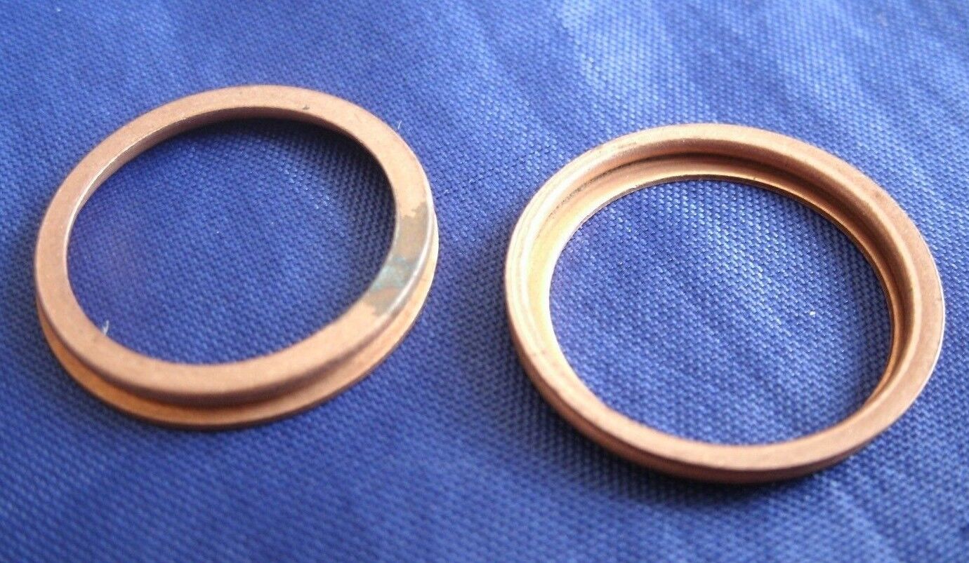 NEW ROVER P5 3 Litre Mk 1,2 3 Cylinder Head Oil Feed Pipe Copper Sealing Washers