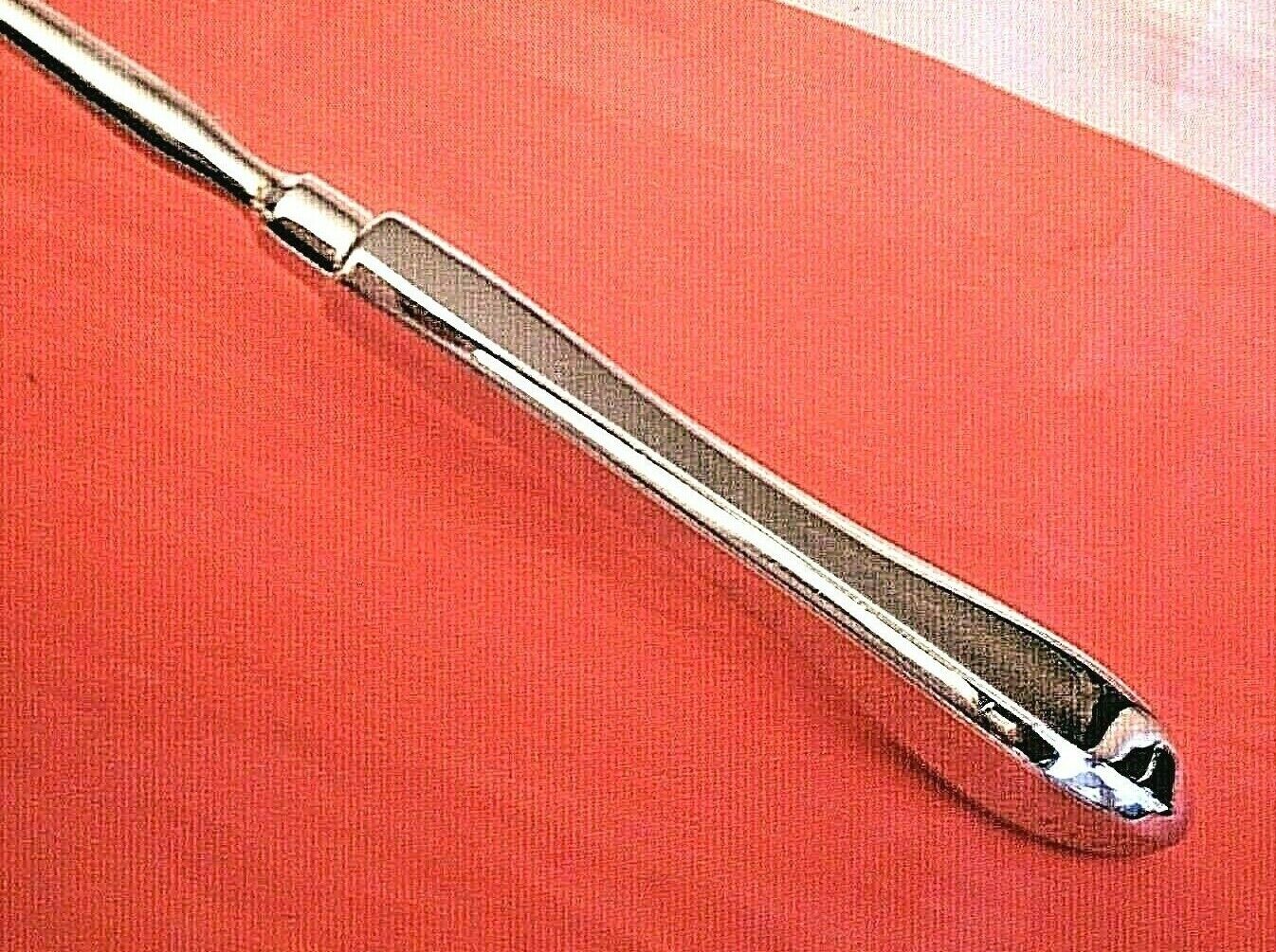 One Used Vintage Dental Examination Tool Stainless steel 9.1/4" long