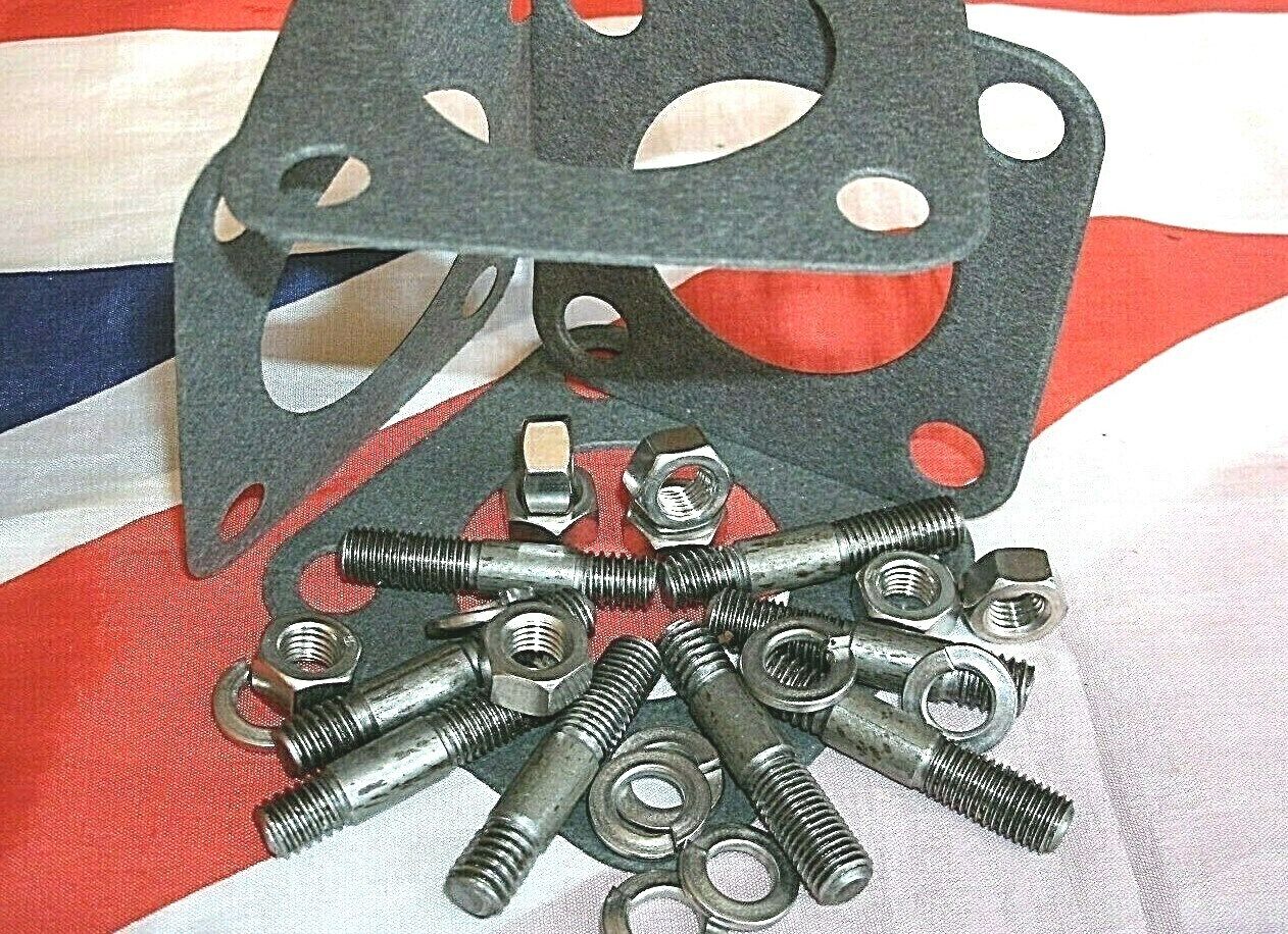 Land Rover FC Carburettors Mount Kit for manifold Studs Nuts Springs Washers