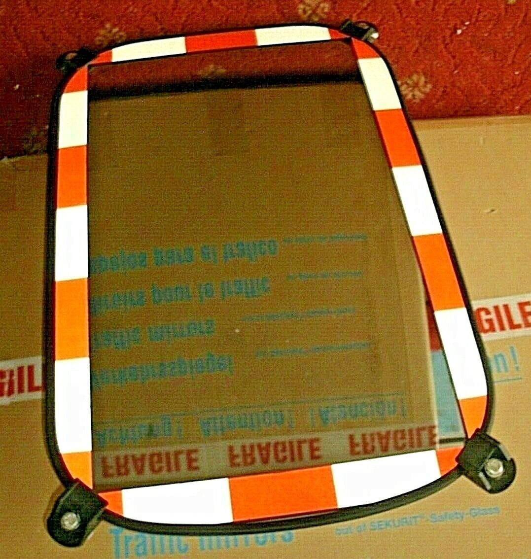 Moravia Sekurit Safely glass Traffic Mirror 600M x 800M With Red & White Border