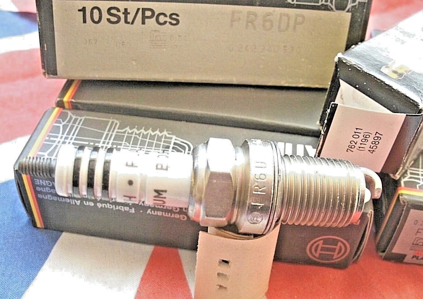 ONE SET OF 10 FR 6DP Genuine Boxed Bosch Palatine Spark Plugs 0 241 245 070
