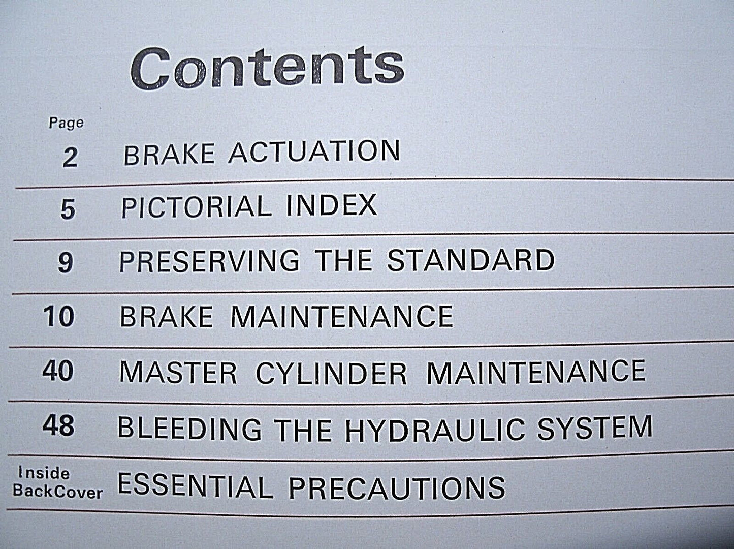 One Clean Used G218/3 Grilling Commercial Vehicle Brakes Instructions Booklet