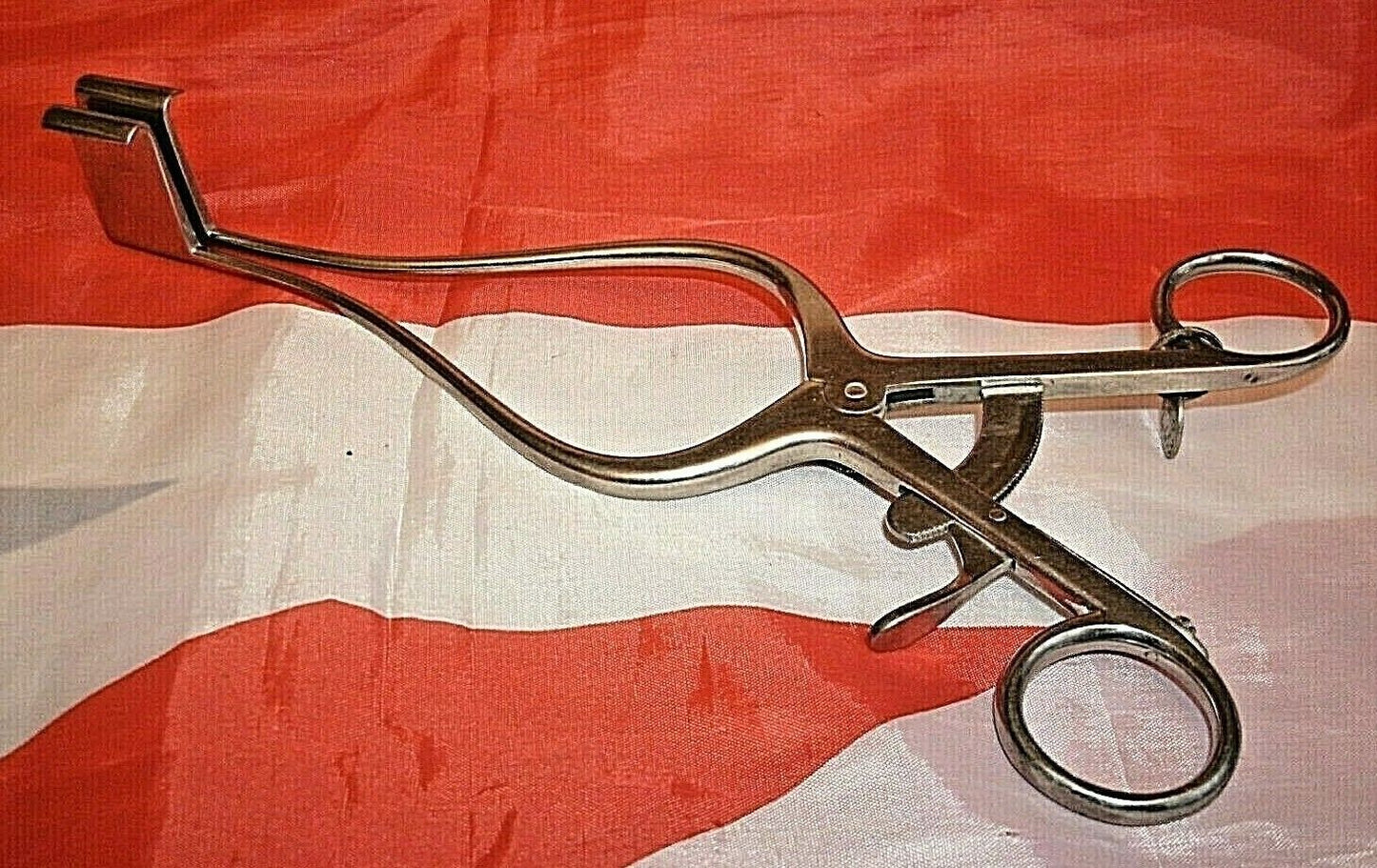 One Used Vintage Dental Examination Tool Stainless steel 9.1/4" long