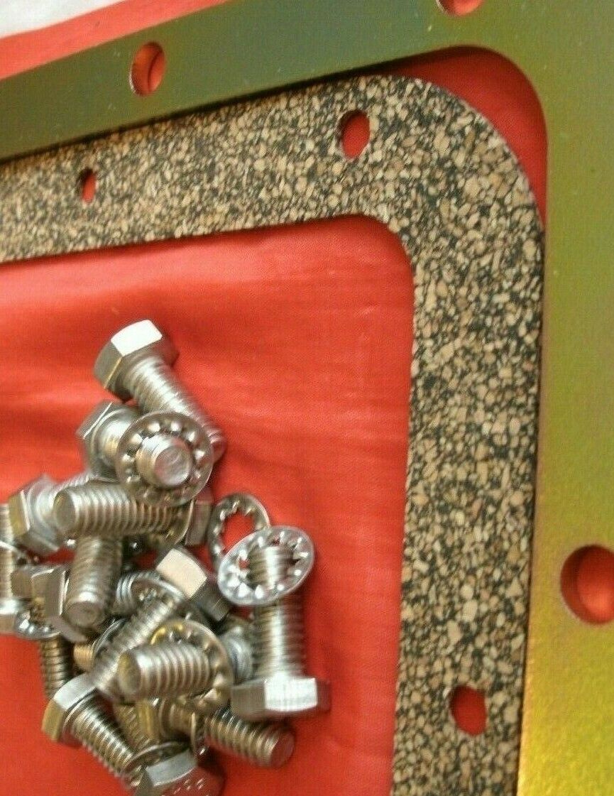 1 FORD Borg Warner 35 Automatic Gearbox Steel Support Plate Kit With CORK Gasket