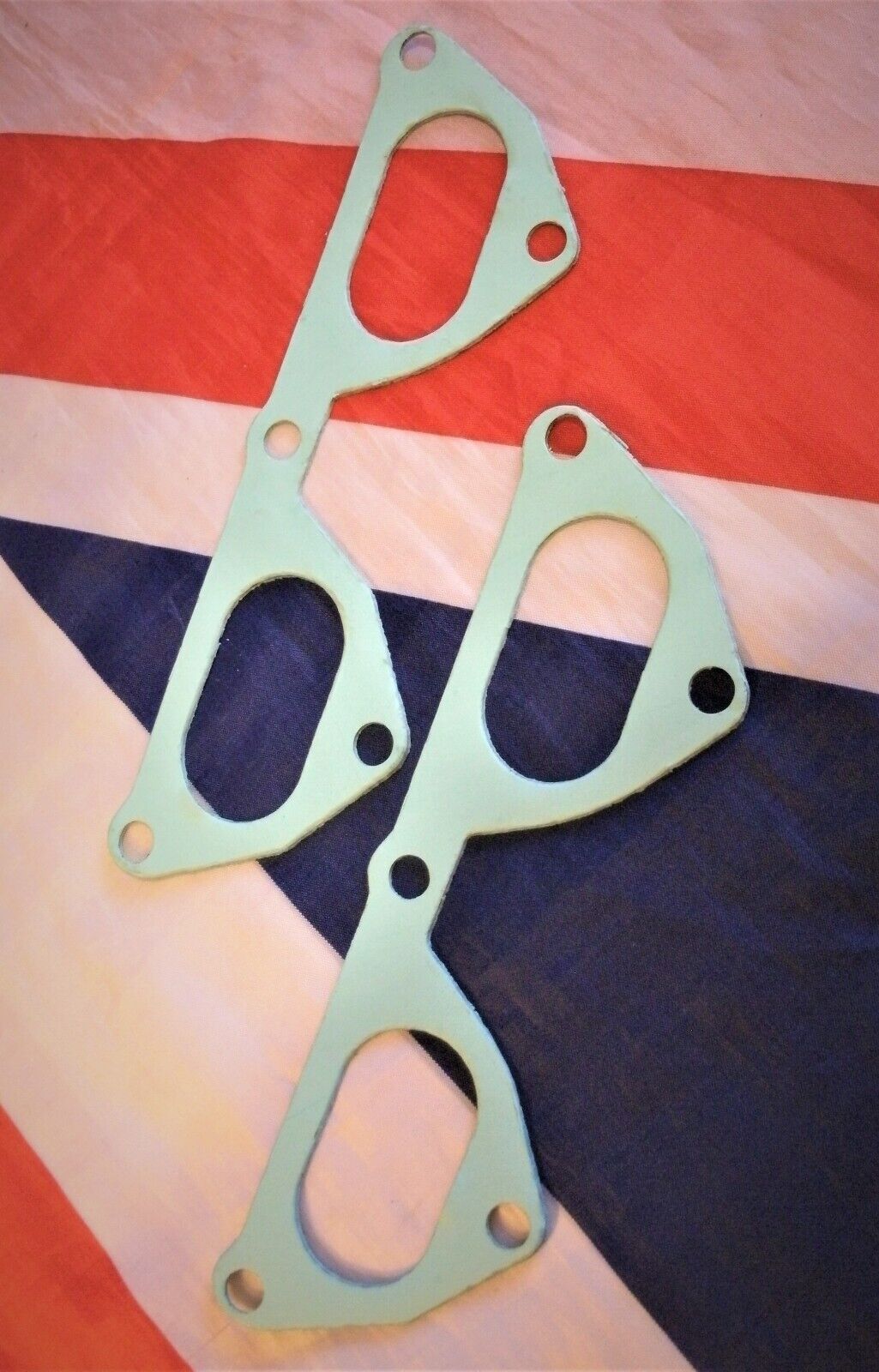1 PAIR FORD ESCORT MK1 BDA RS 1600 UPRATED BIG BORE 1mm INLET MANIFOLD GASKETS.