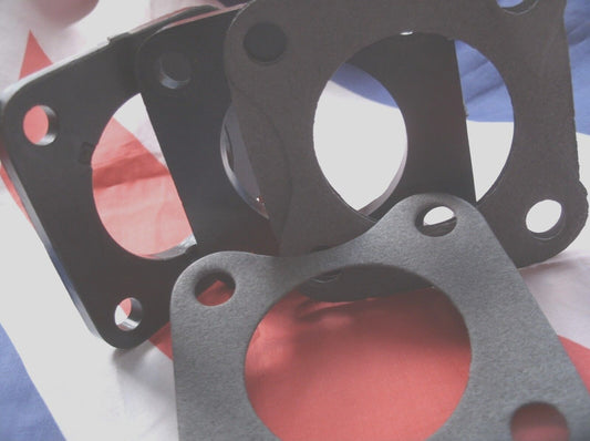 DAIMLER SP250 DART SU CARBURETTOR INSULATOR BLOCK & GASKETS ONE FULL SET.6