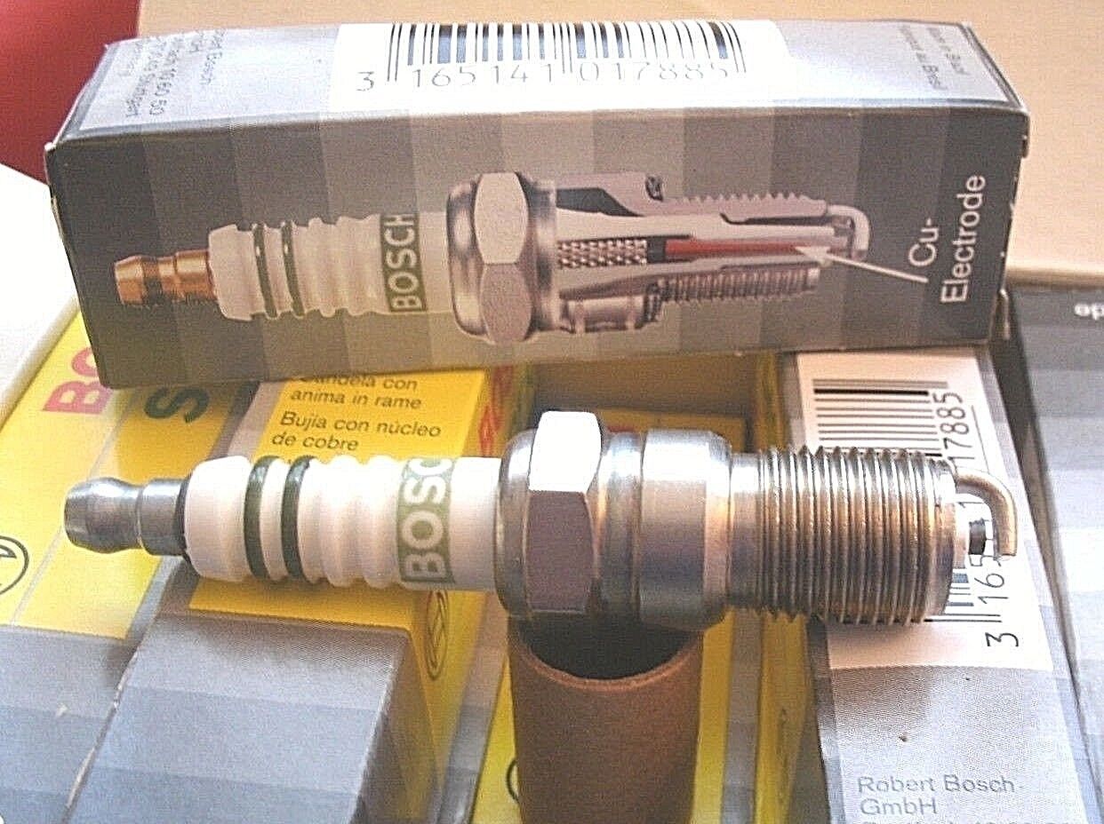 ONE NEW SET OF 4 H7DC Genuine Boxed Bosch Super Spark Plugs 0241235636-740.