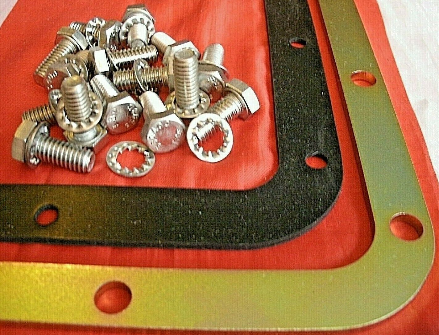 New Borg Warner 35 Automatic Gearbox Steel Support Plate & COMPOSITE Gasket R.