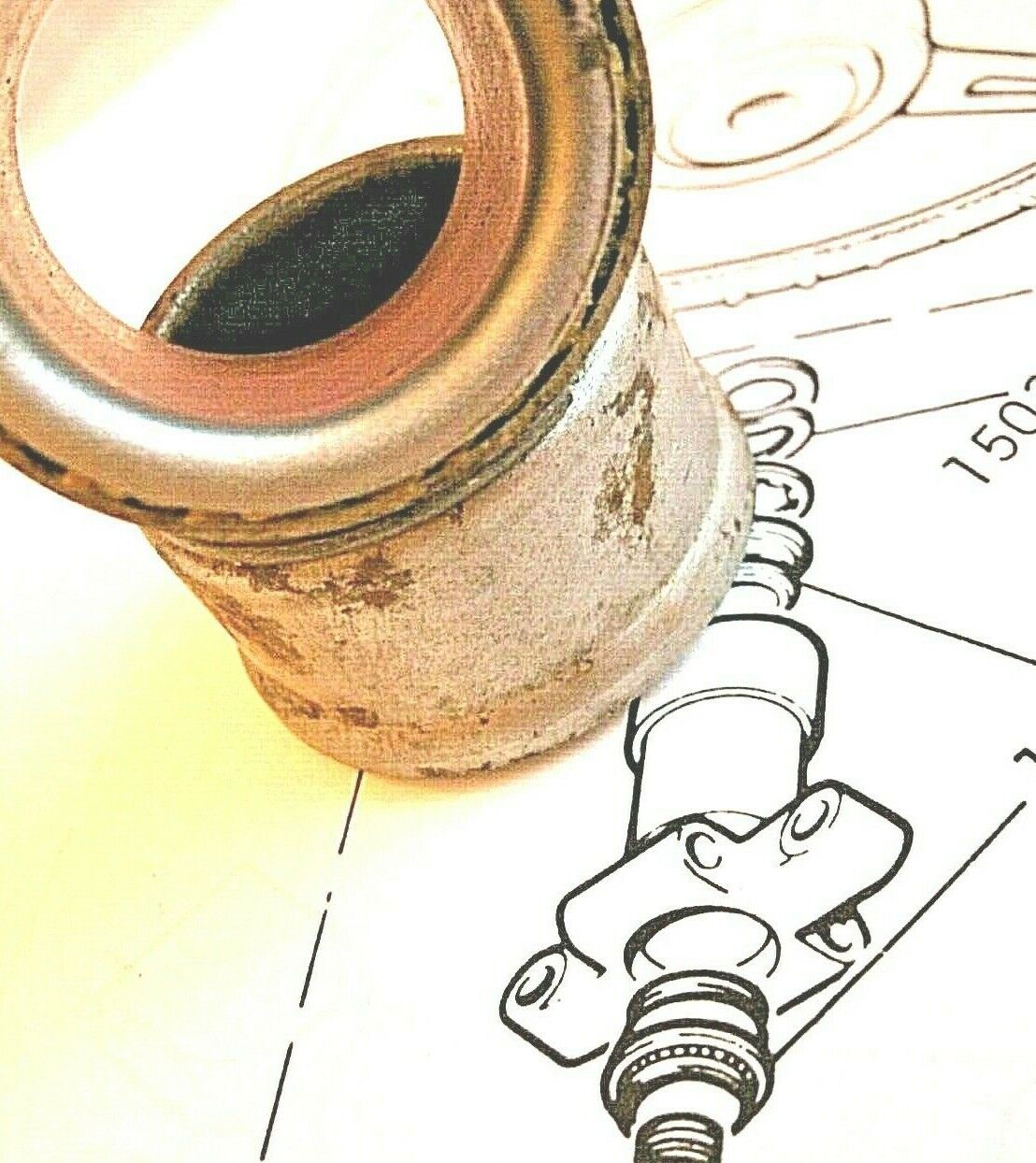 One Pair NOS Triumph Stag V8 Upper Steering column Ball Race Assemblies 136936