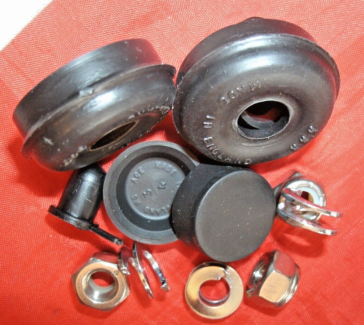 Rover P4 Rear Brake Cylinder Service set Rubber Seals Lock nut & Special Washers