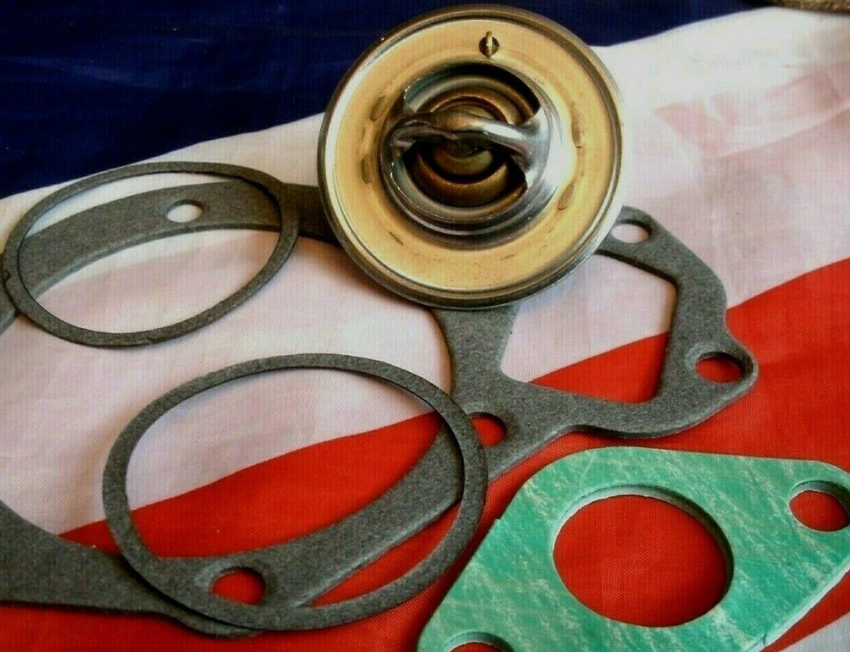 NEW ROVER P4 60 75 90 105 IMPROVED QUALITY 1/32" THICK THERMOSTAT GASKET PAIR