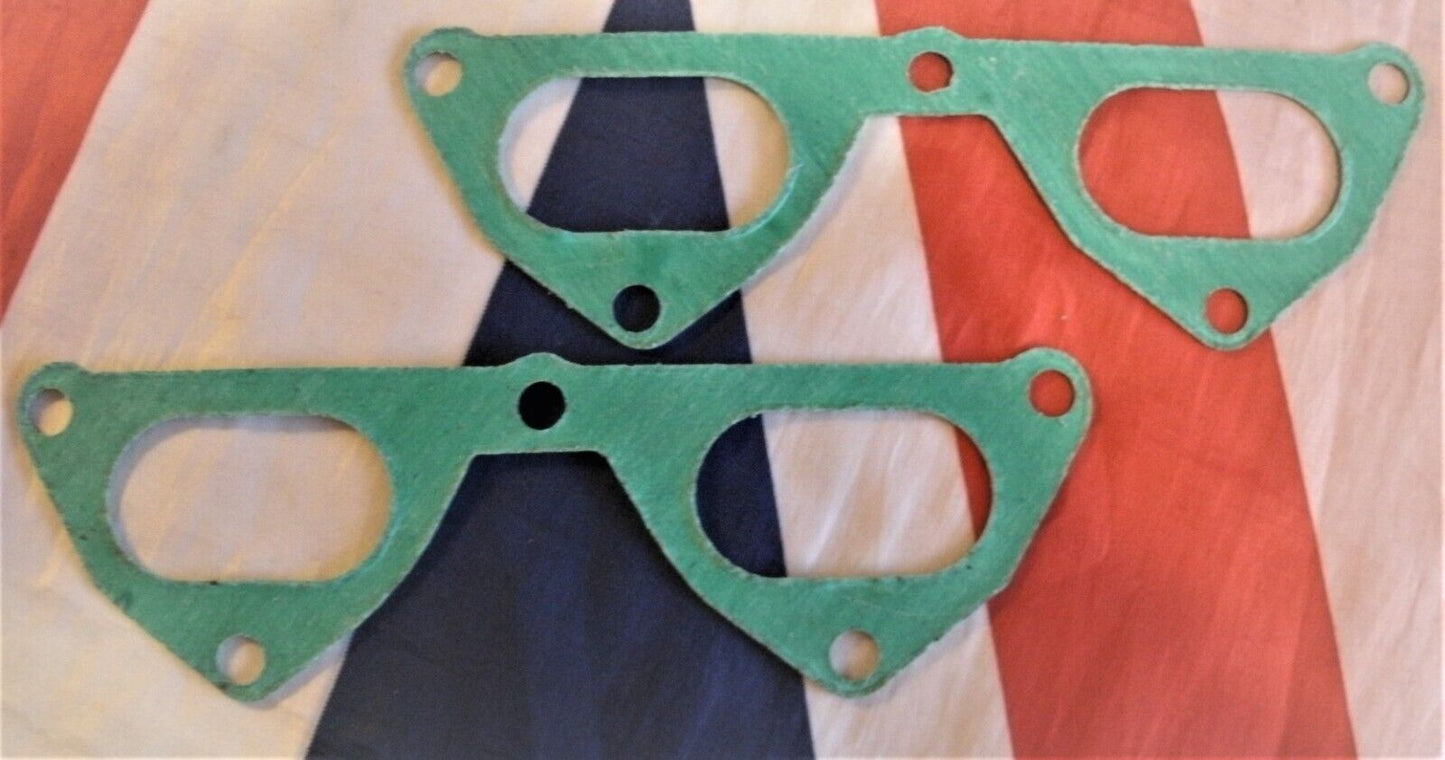 1 PAIR FORD ESCORT MK2 BDA RS 1800 UPRATED BIG BORE 1mm INLET MANIFOLD GASKETS.