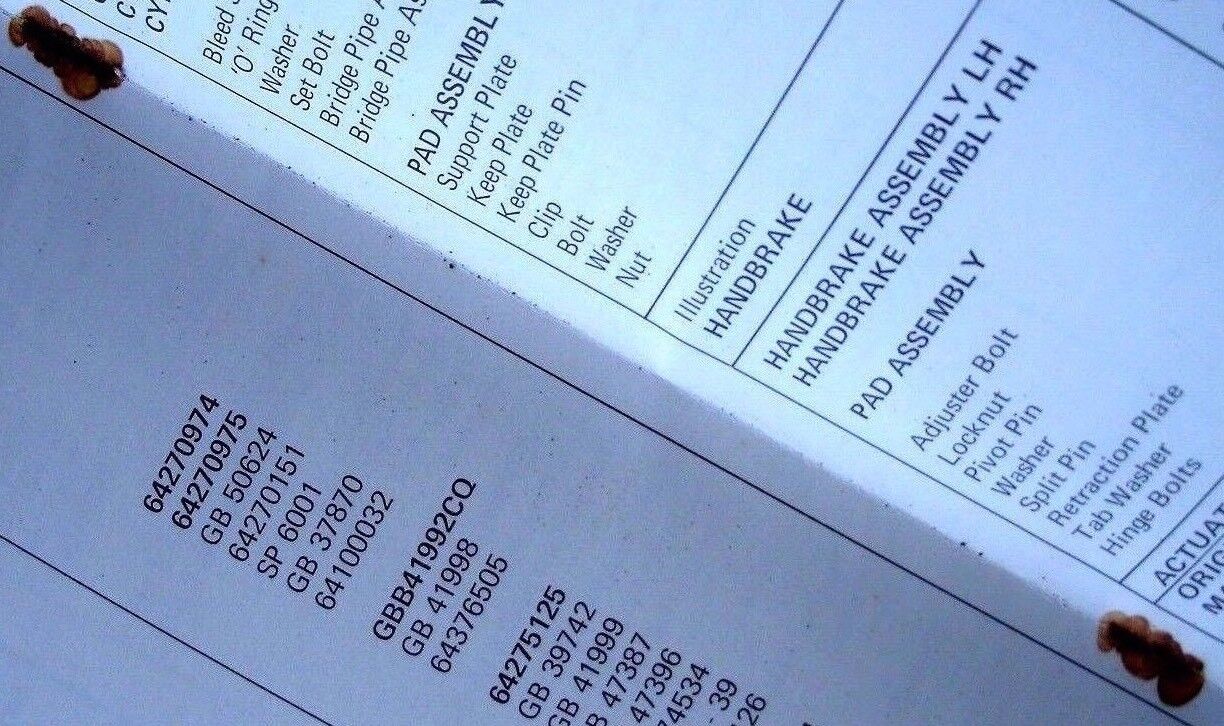 One Used G287 Girling Sales Service Reference Book Agricultural & Industrial