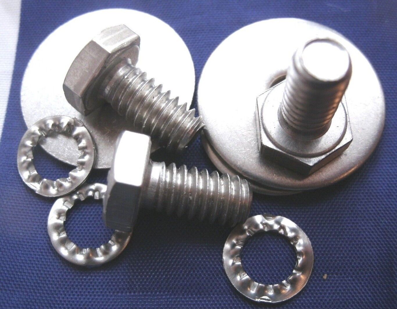 NEW ROVER V8 P6 Water Pump Belt Pulley Bolt & Washer kit in Stainless Steel