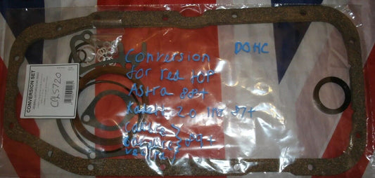 GENERAL MOTORS VAUXHALL OPEL BOTTOM END CONVERION GASKET SET 16V  DOHC RED TOP