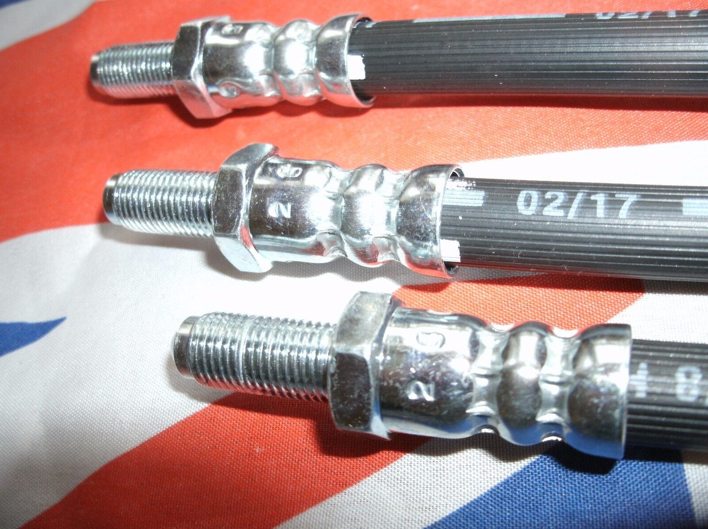 FORD ESCORT MK2 RUBBER BRAKE HOSE KIT MM KIT SET OF 3 FRONT/REAR TOTAL 3 HOSES