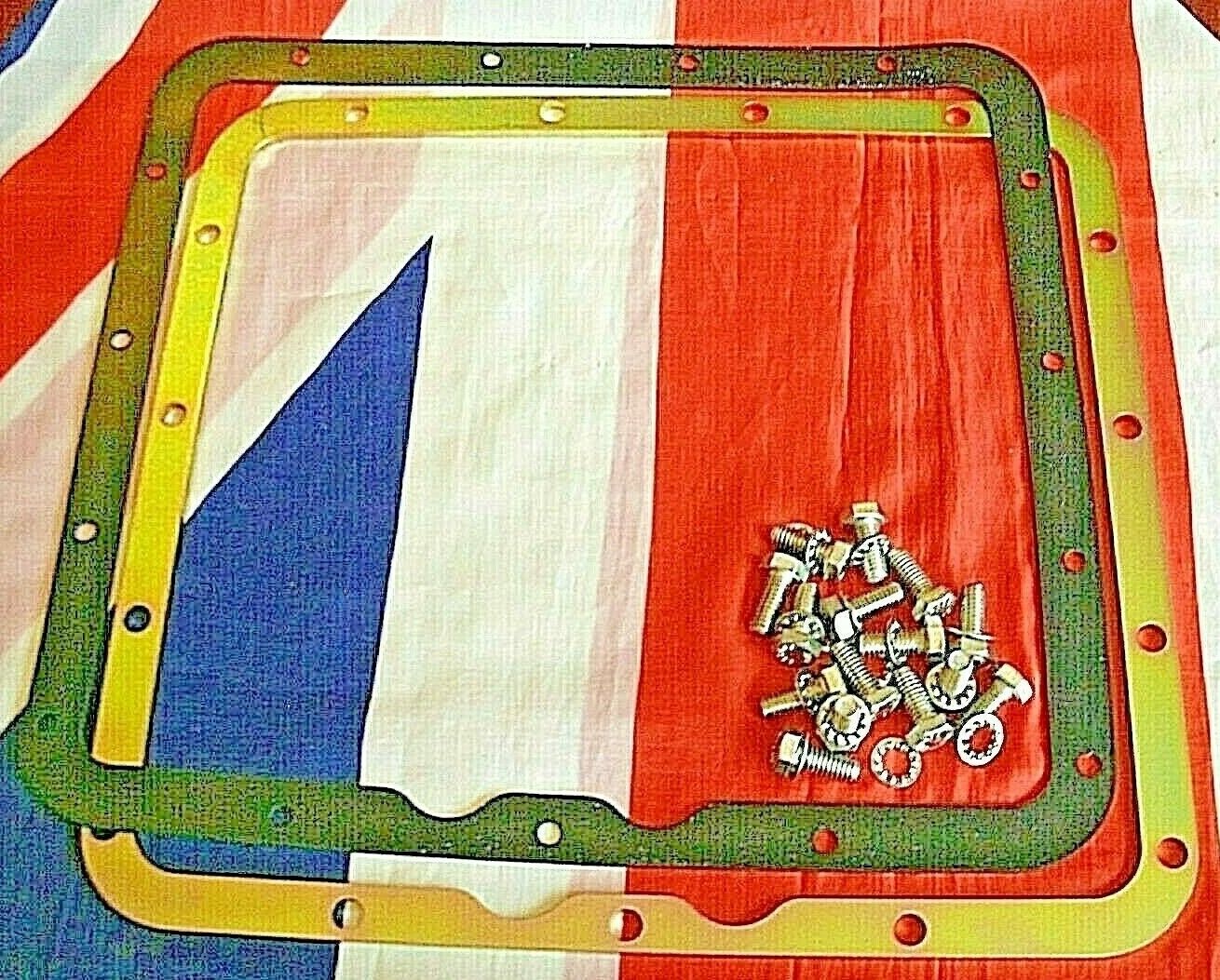 FORD Borg Warner 35 Automatic Gearbox H/D Steel Support Plate & Rubber Gasket B.