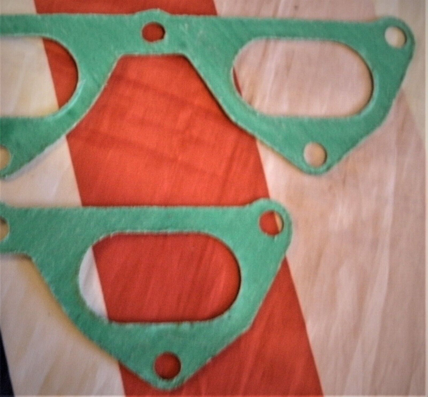 1 PAIR FORD ESCORT MK1 BDA RS 1600 UPRATED BIG BORE 1mm INLET MANIFOLD GASKETS.