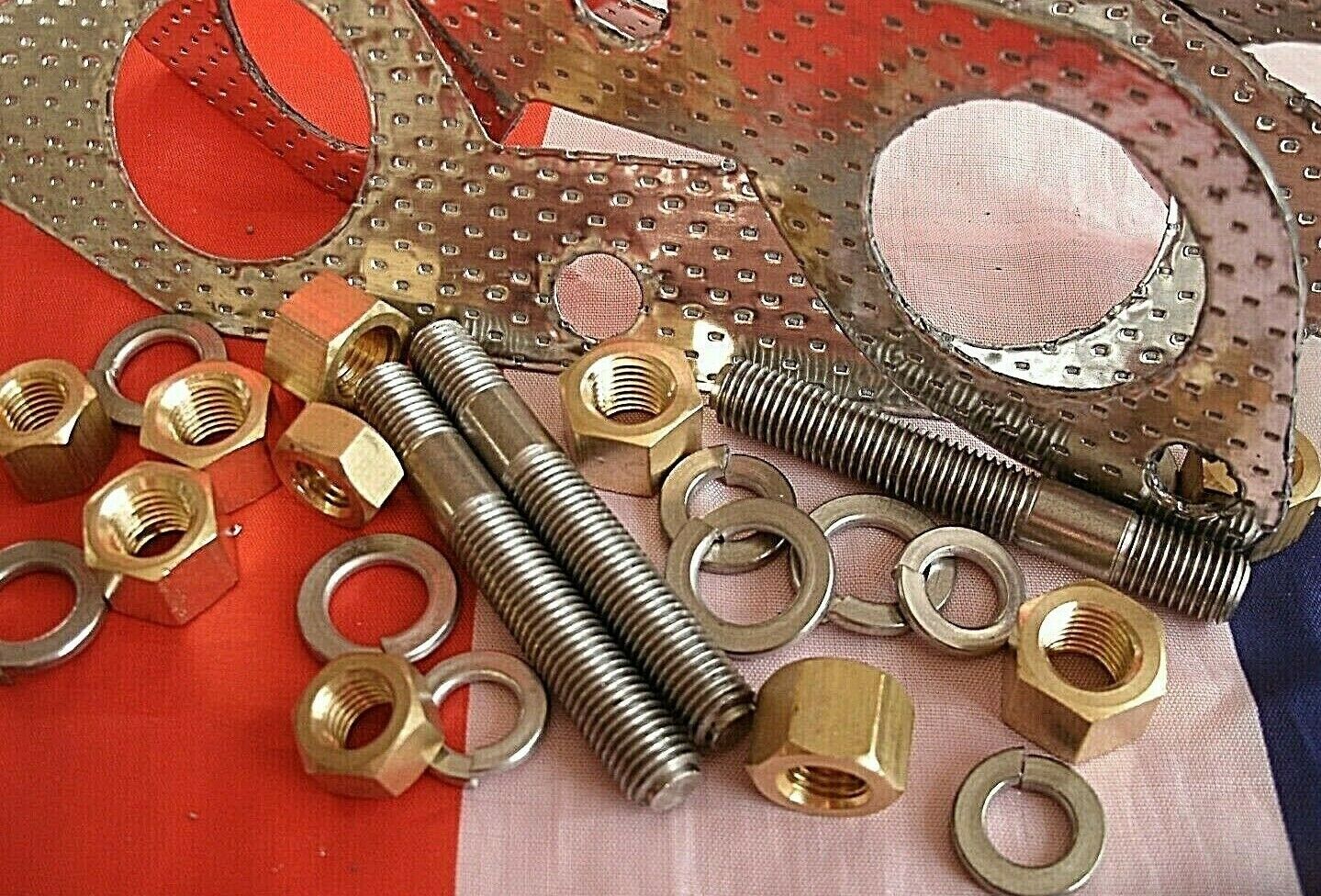 Land Rover 1.6 & 2.0 4 Cylinder Exhaust Manifold fitting kit Brass & Stainless