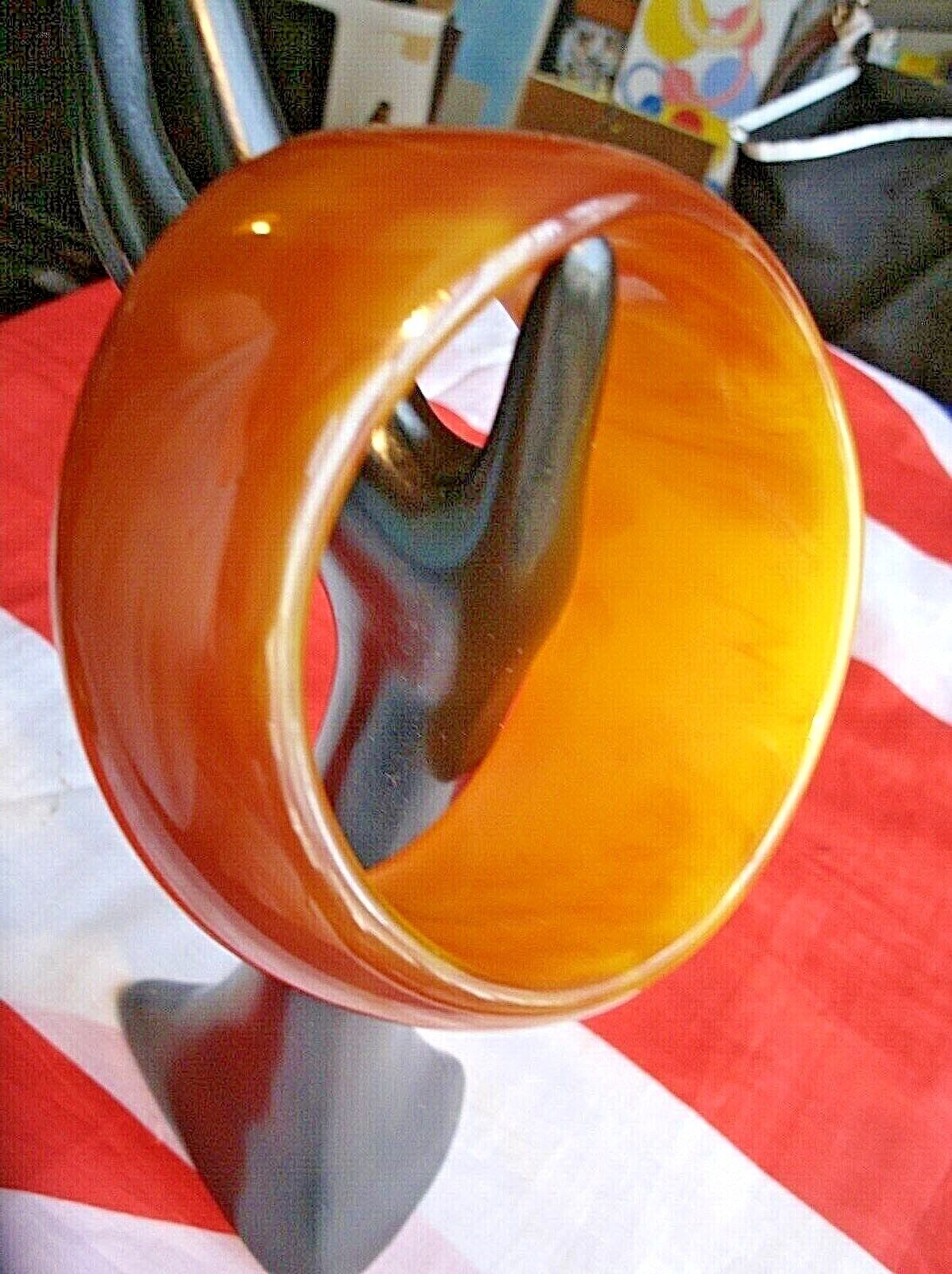 One Beautiful Vintage Bakelite Bangle In A Lovely Tortoiseshell Colour Very Nice