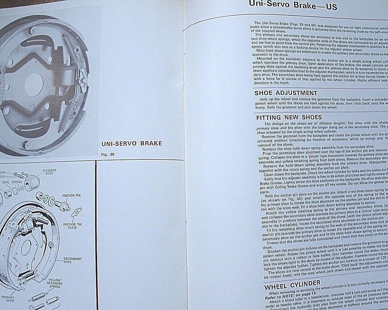 One Clean Used G218/3 Grilling Commercial Vehicle Brakes Instructions Booklet