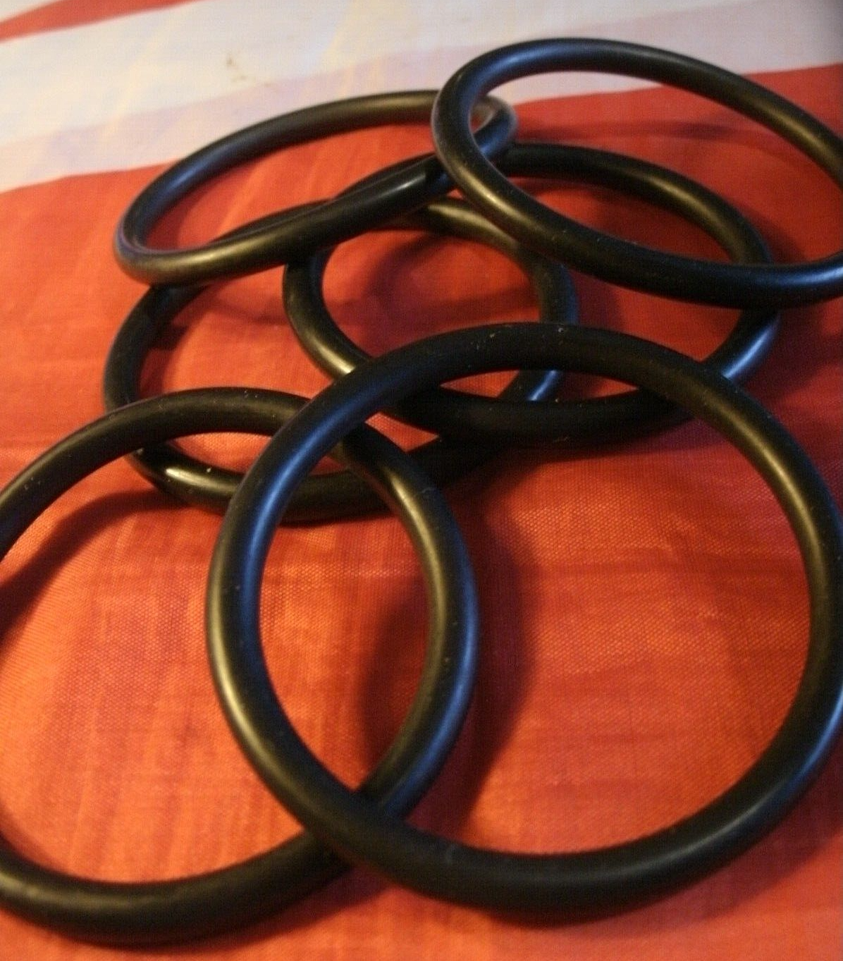 Set 6 of Carburettor Spacer O-rings E Type 420G Mk 10 Jaguar Triple carburettor