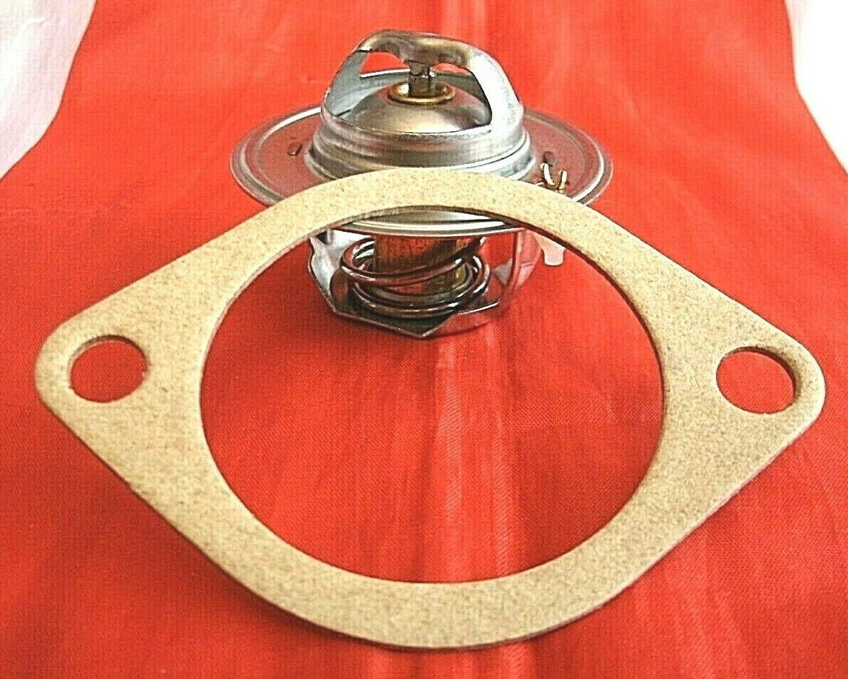 One New Triumph 3 Litre V8 Stag 82% Thermostat & Improved Quilty 1/16" Gasket.