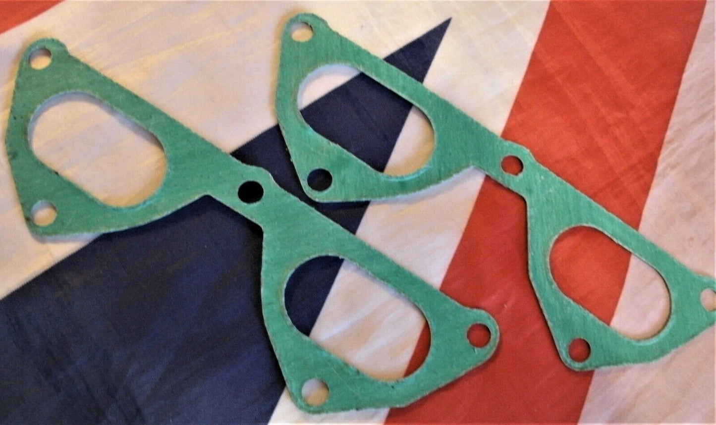 1 PAIR FORD ESCORT MK1 BDA RS 1600 UPRATED BIG BORE 1mm INLET MANIFOLD GASKETS.
