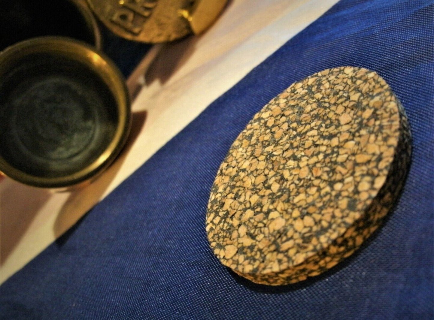 1 NEW 4 M THICK CORK SEAL FOR THE LIDS USED ON THE 2 GALLON VINTAGE PETROL CANS