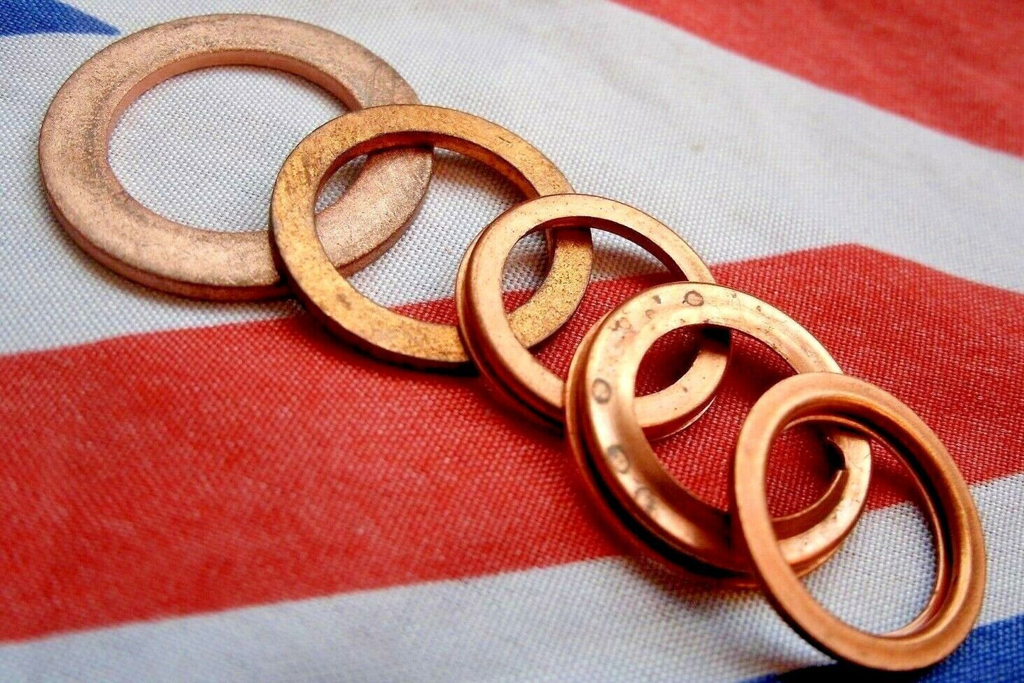 LAND ROVER V8 3.5 One NEW OIL PUMP COPPER SEAL WASHER OF 5 KIT