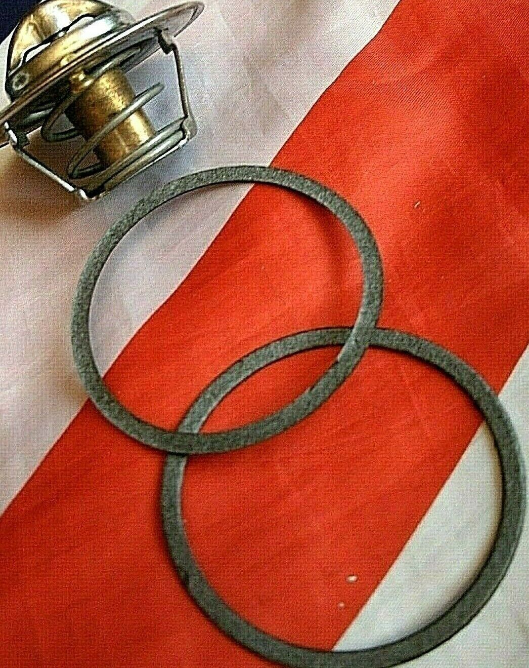 NEW ROVER P4 60 75 90 105 IMPROVED QUALITY 1/32" THICK THERMOSTAT GASKET PAIR