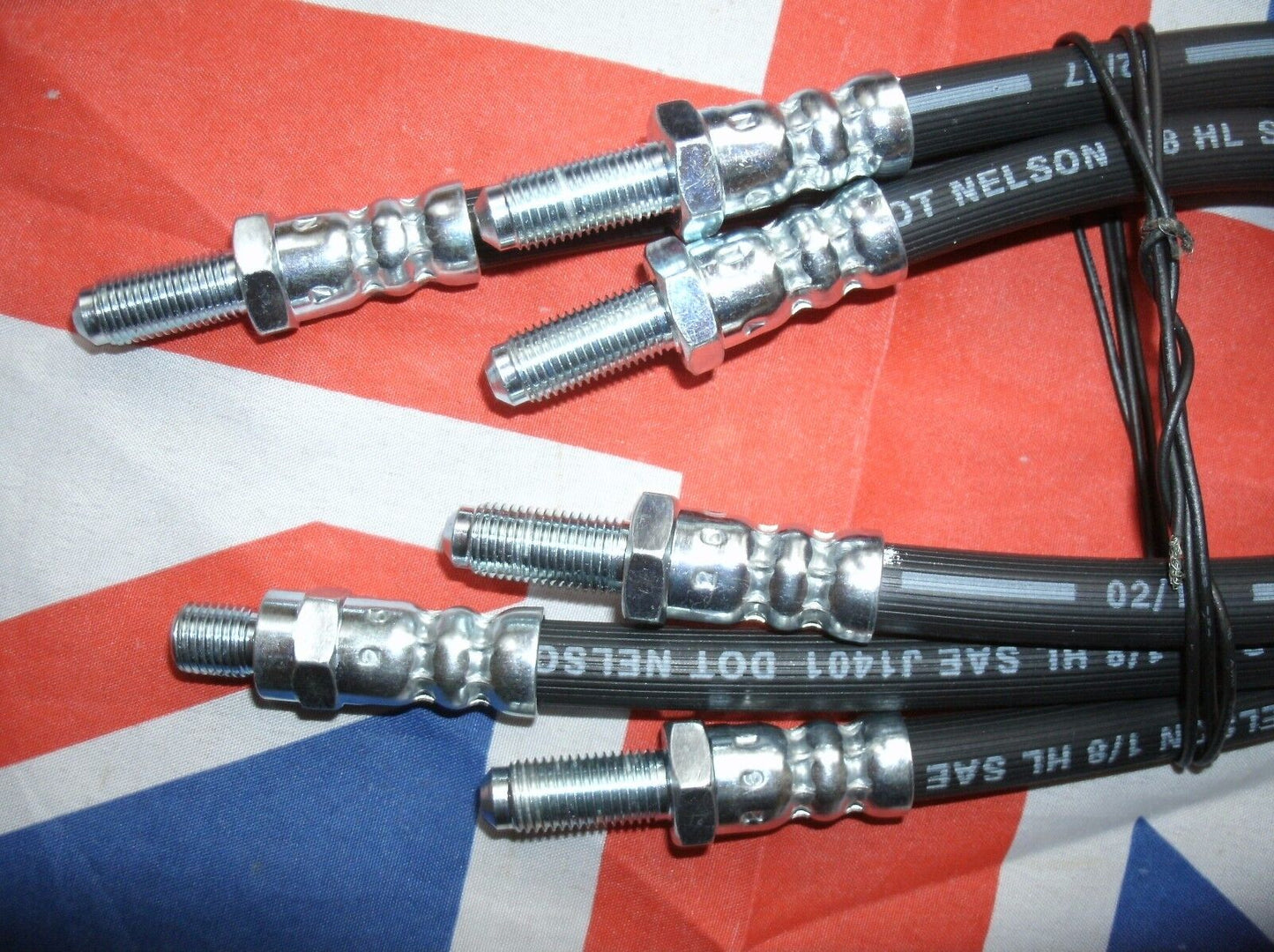 FORD ESCORT MK2 RUBBER BRAKE HOSE KIT MM KIT SET OF 3 FRONT/REAR TOTAL 3 HOSES