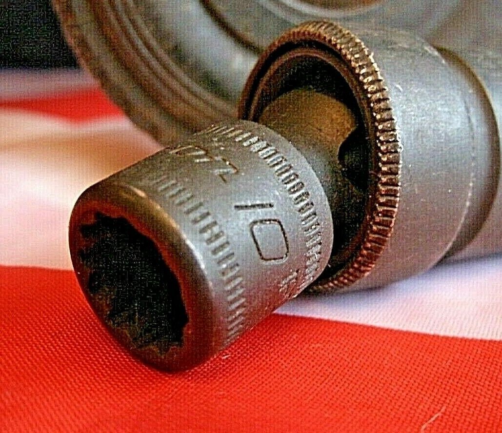ONE NEW Snap On 3/8 10m Universal Swivel Black Industrial finish SOCKET IPDFM10