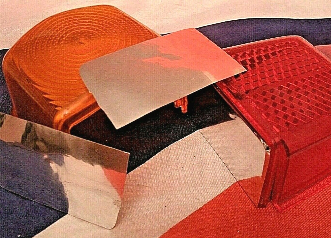 New Pair Rover P4 Rear Lamp Len Blank Reflector fits to stop & tail lamp