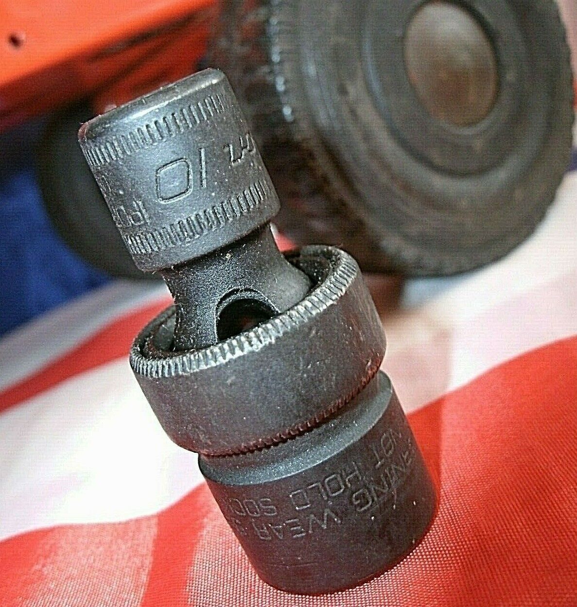 ONE NEW Snap On 3/8 10m Universal Swivel Black Industrial finish SOCKET IPDFM10