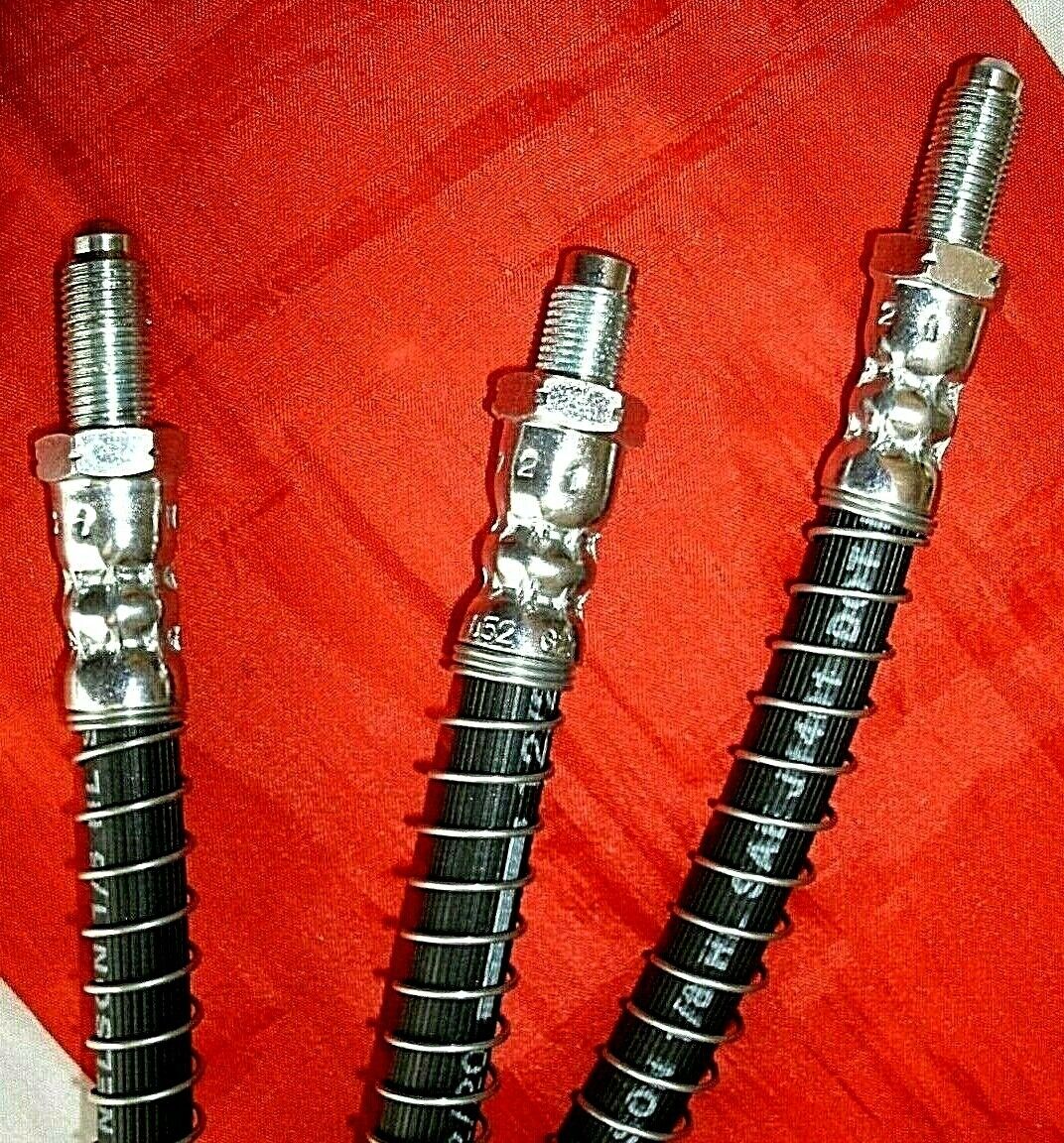 1 Set Of 3 New Aston Martin AMV8 Volante Vantage Armoured Brake Hoses 1968 on