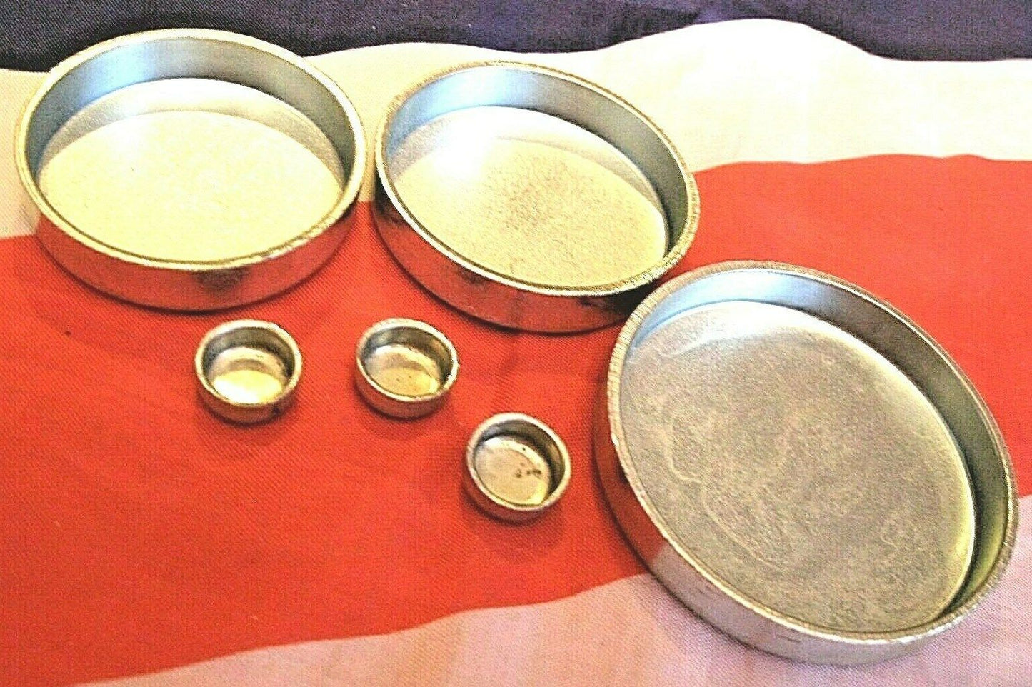 1 SET of 6 Ford Pinto1600 SOHC Mild Steel & Plated Core Plug set Cortina Capri