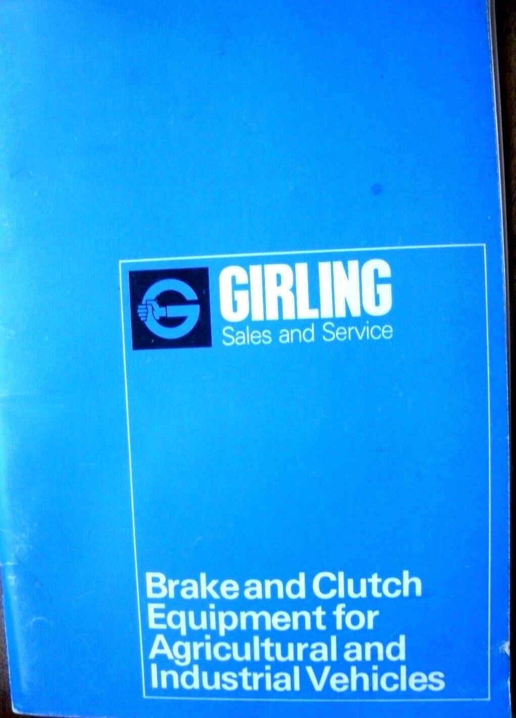 One Used G287 Girling Sales Service Reference Book Agricultural & Industrial