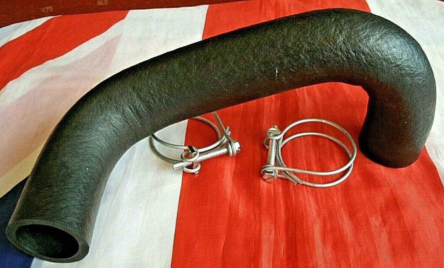 New Ford Escort MK 1 & 2 1100 ,1300 ,1600cc Bottom Water Hose & Twin Wire clips