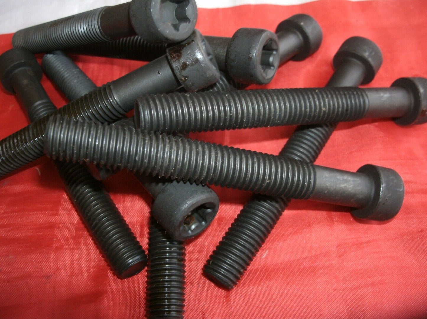 One New Set Of Ten Course FORD Pinto Cylinder Head Bolts 1.6 1.8 & 2.0 Models.