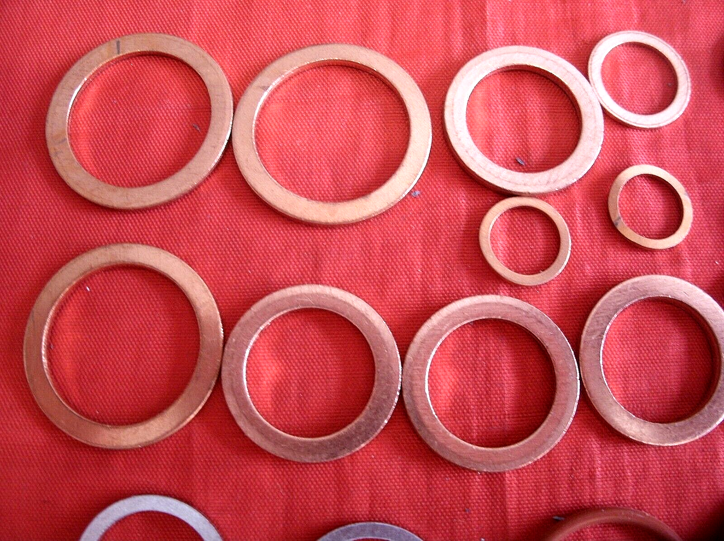 Set Of Sealing Washers Copper Rubber & Aluminum Land Rover VM Diesel 2.4 & 2.5