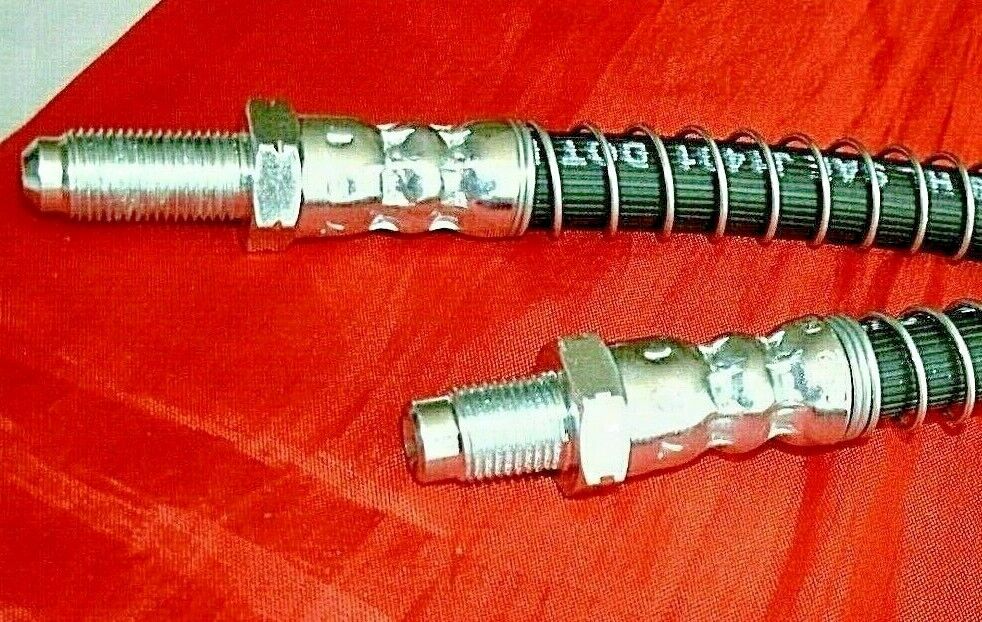 1 Pair Of Aston Martin AMV8 Volante Vantage Armoured Front Brake Hoses 1971-ON