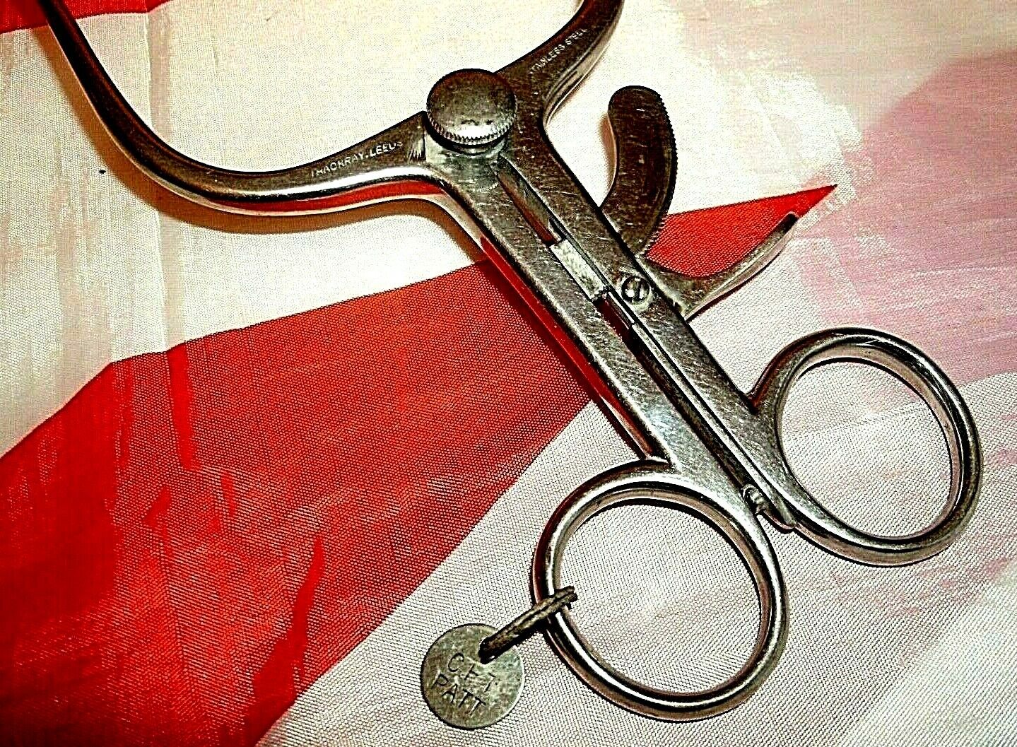 One Used Vintage Dental Examination Tool Stainless steel Complete Working