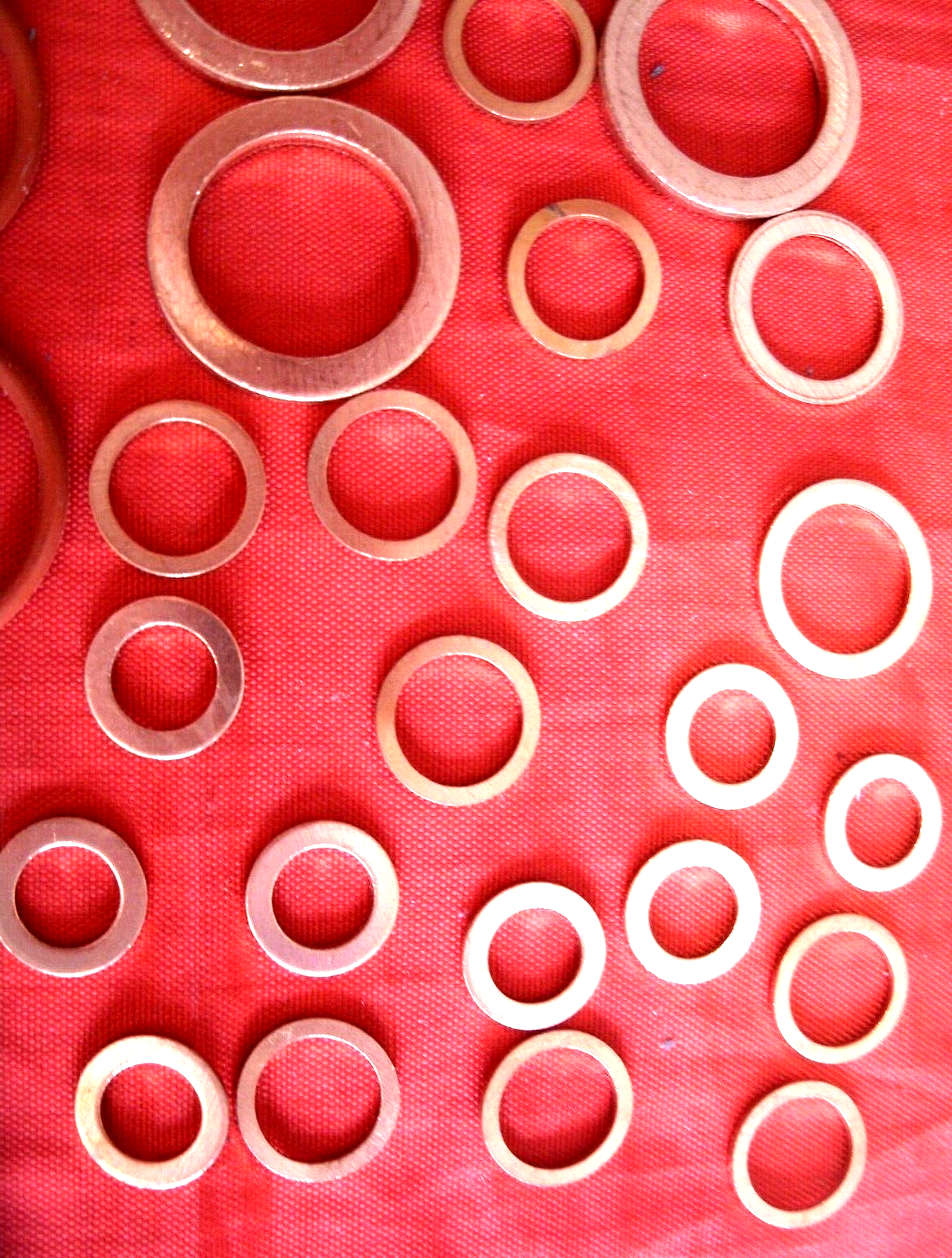 Set Of Sealing Washers Copper Rubber & Aluminum Land Rover VM Diesel 2.4 & 2.5