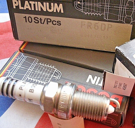 ONE SET OF 10 FR 6DP Genuine Boxed Bosch Palatine Spark Plugs 0 241 245 070