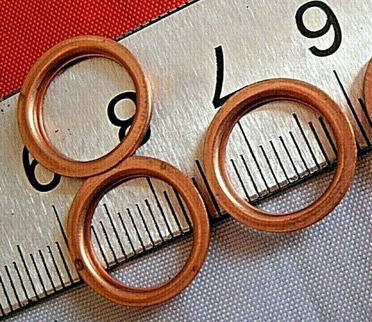 1 Set Of 3 Rover P4 60 75 90 105 Rocker Cover Fixing Nut Copper Sealing Washers