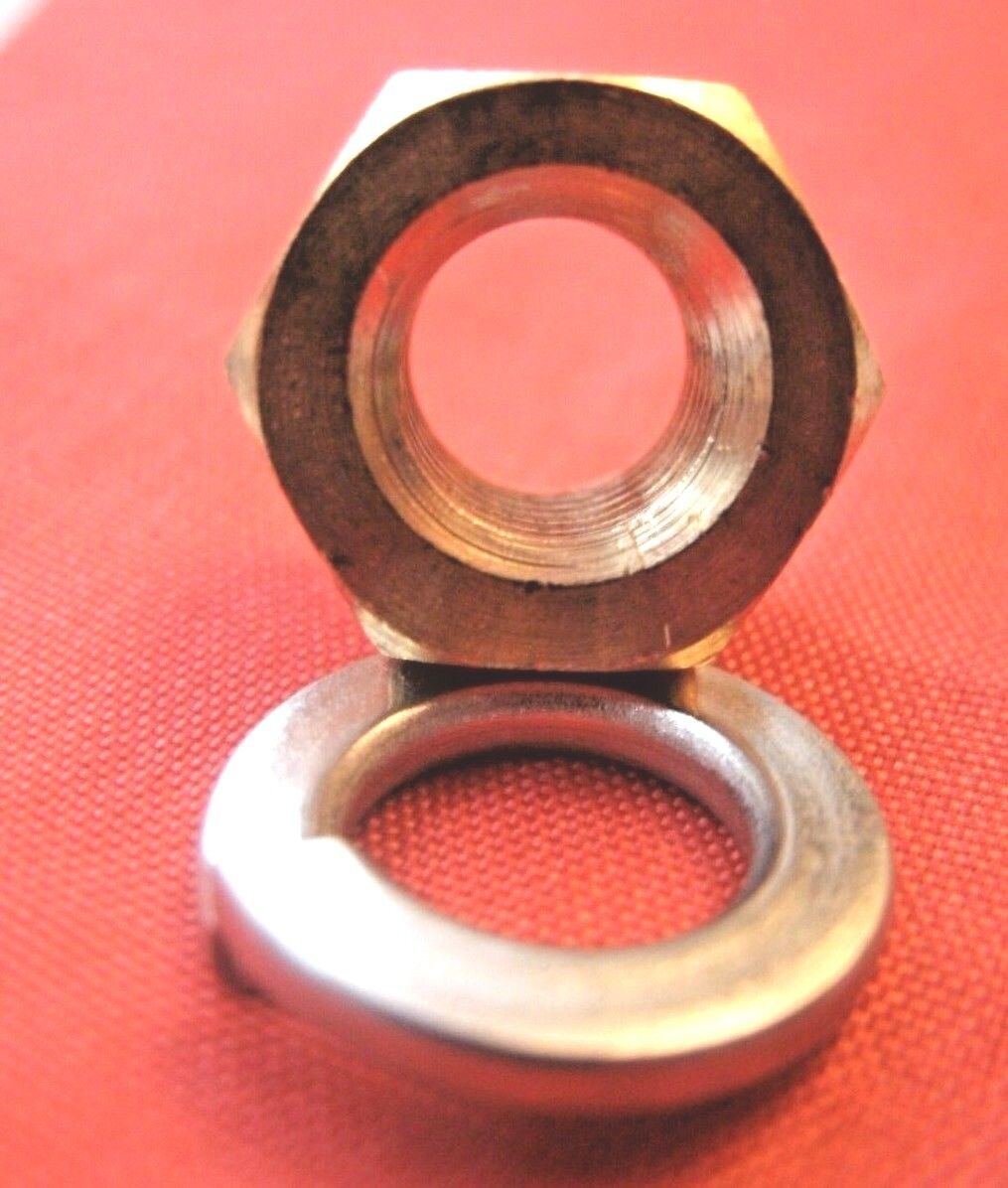 NEW ROVER P4 60,75,90,105 1950 to 1959 BRASS EXHAUST MANIFOLD NUT & WASHER KIT.