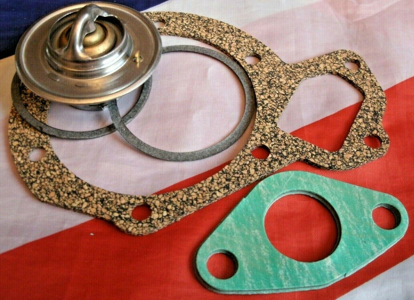 NEW ROVER P4 75 90 105 S & R COOLANT SYSTEM THERMOSTAT & GASKET PACK 1950 ON