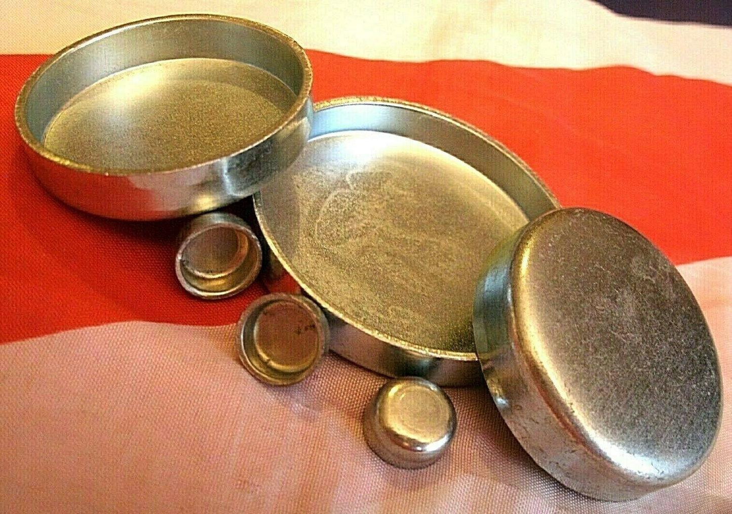 1 SET of 6 Ford Pinto1600 SOHC Mild Steel & Plated Core Plug set Cortina Capri
