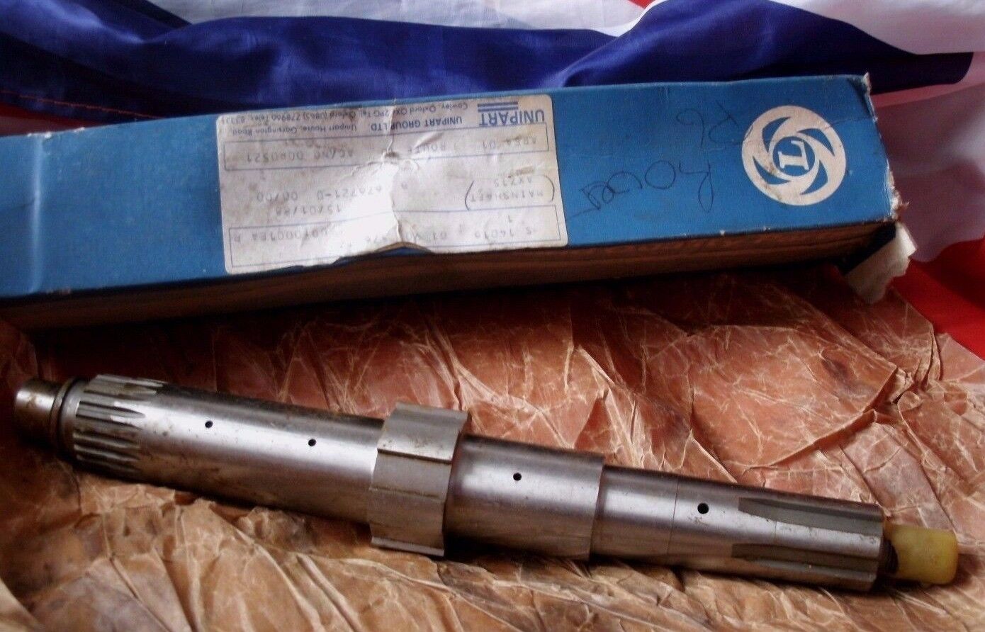 NOS V8 MORGAN MAINSHAFT FOR THE 4 SPEEDO MANUAL ROVER P6B V8 GEARBOX NOS